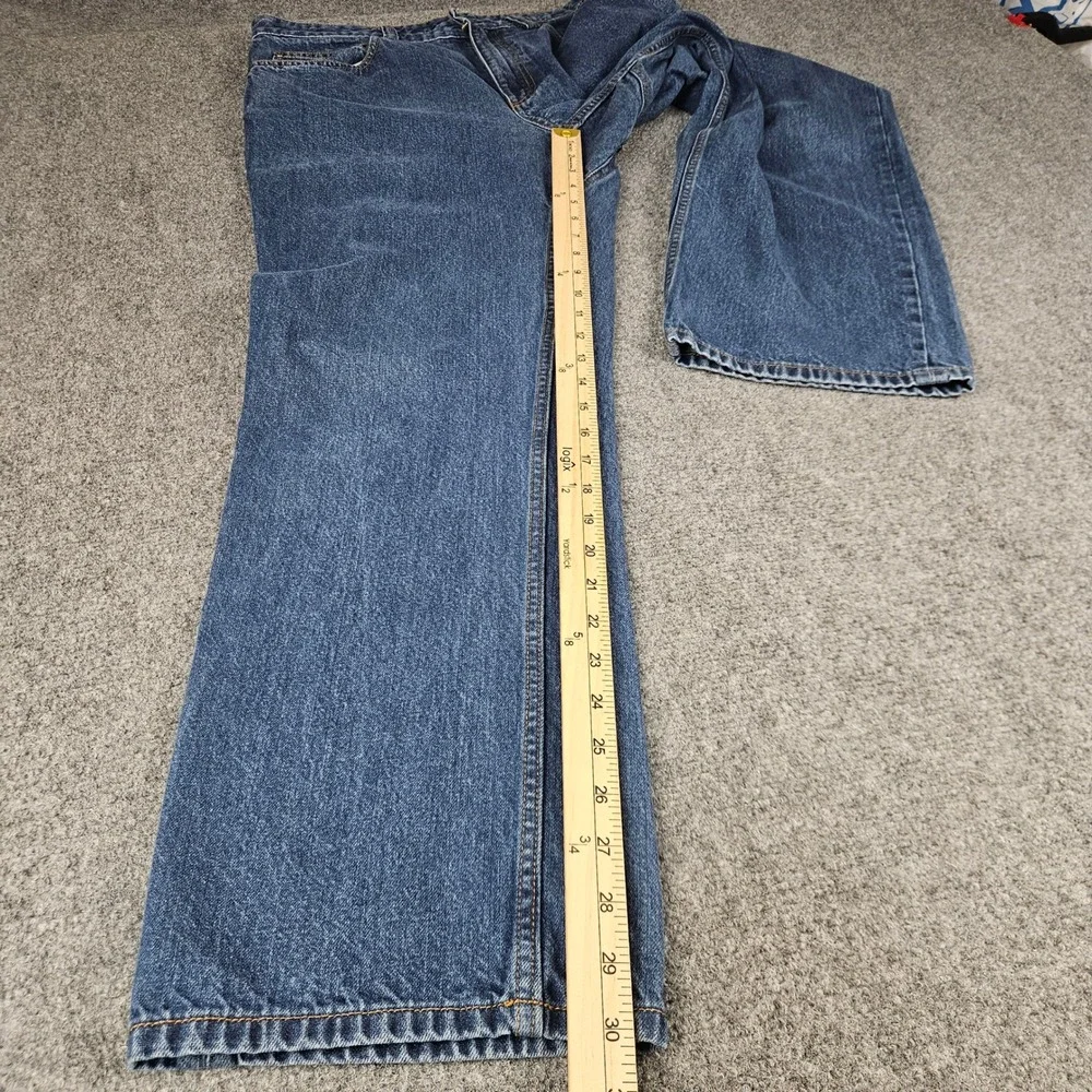 Duluth Trading Co Ballroom Blue Denim Jeans Mens Straight Leg 100% Cotton